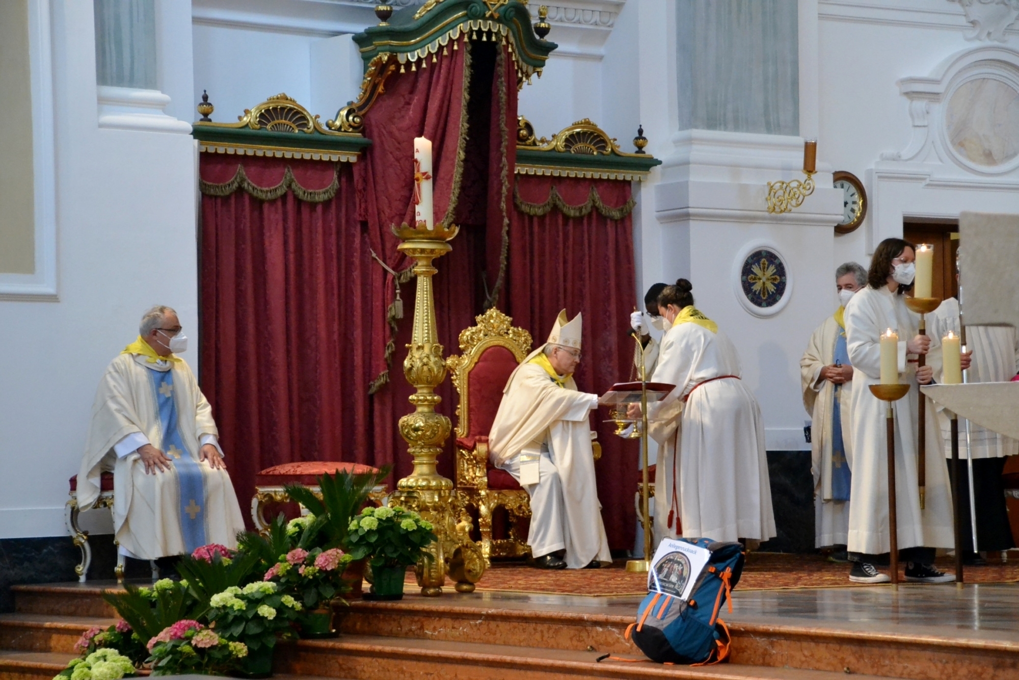 Regensburger Delegation Pilgergottesdienst in der St Anna Basilika 22 05 2021 10