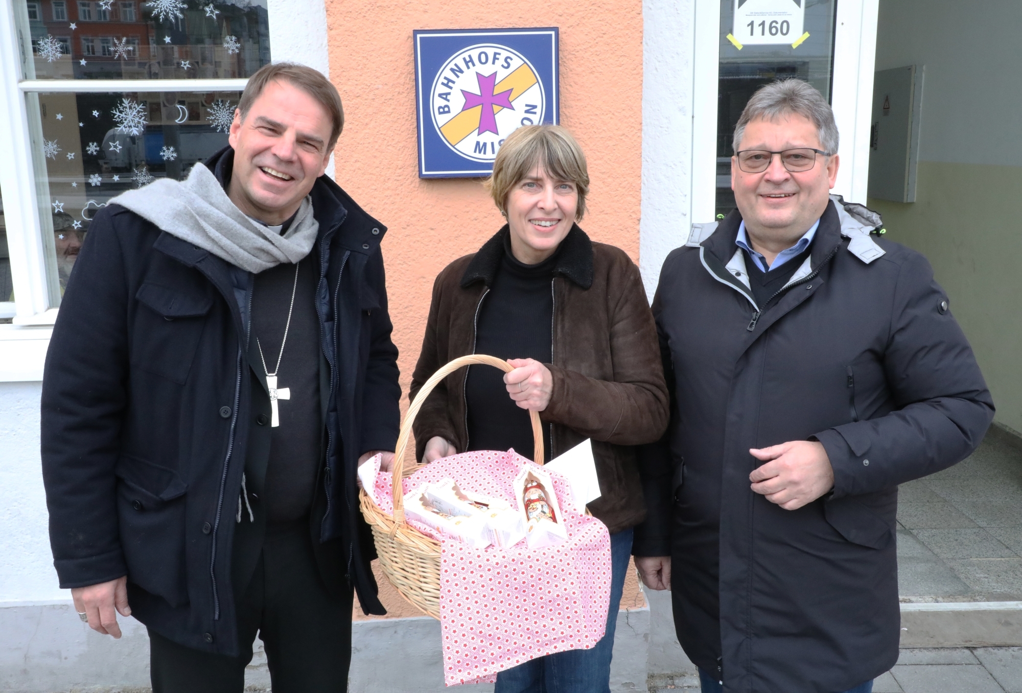 Bischof in Bahnhofsmission
