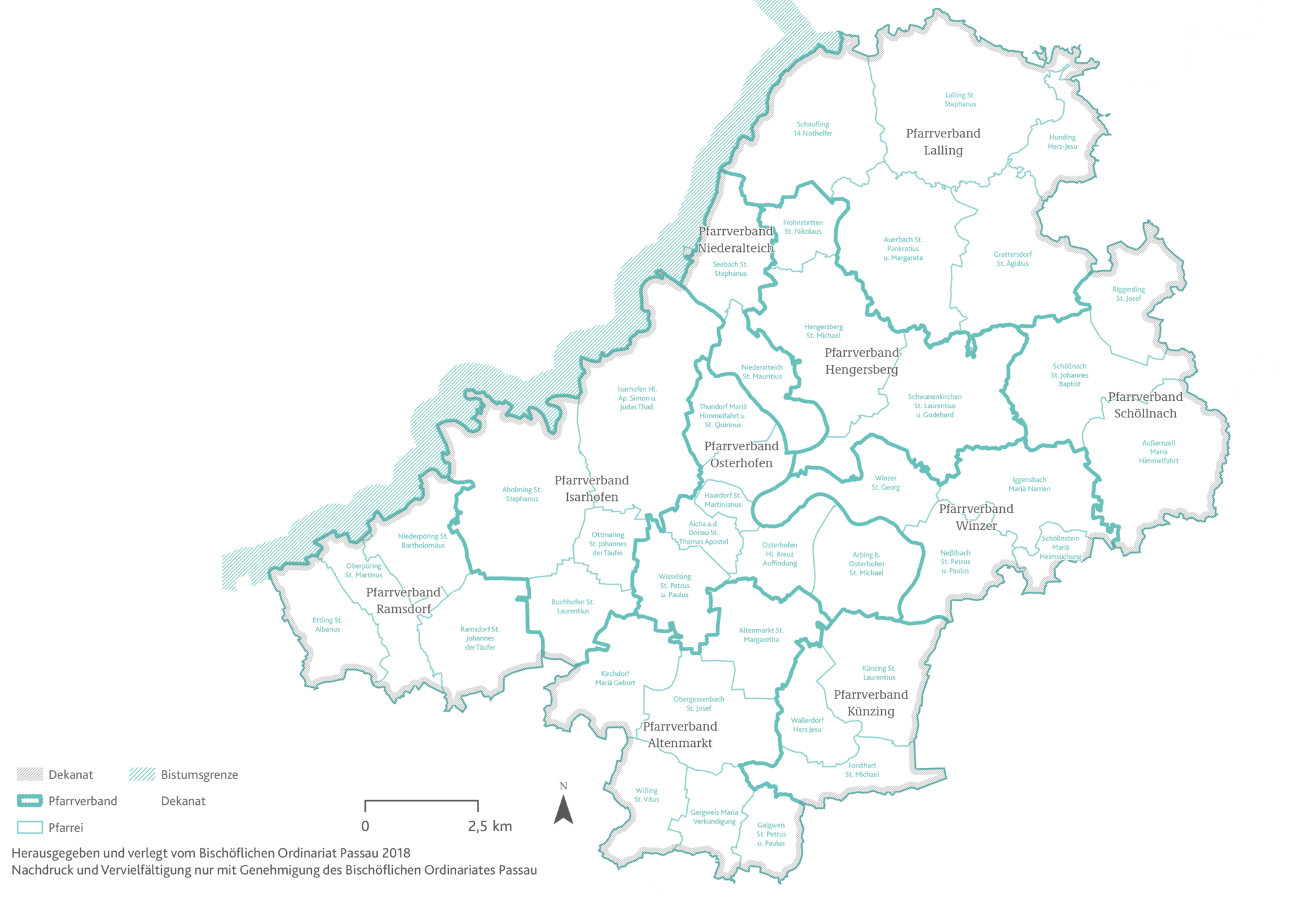 2021 Bistum Pfarreien Dekanate Osterhofen