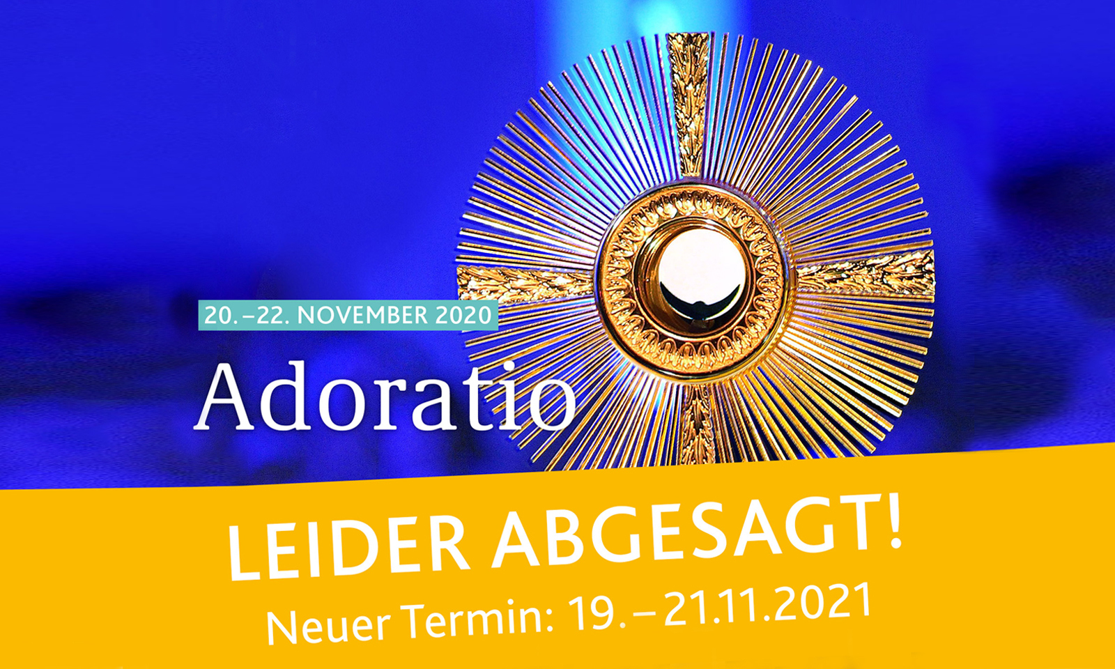 Adoratio 2020 abgesagt