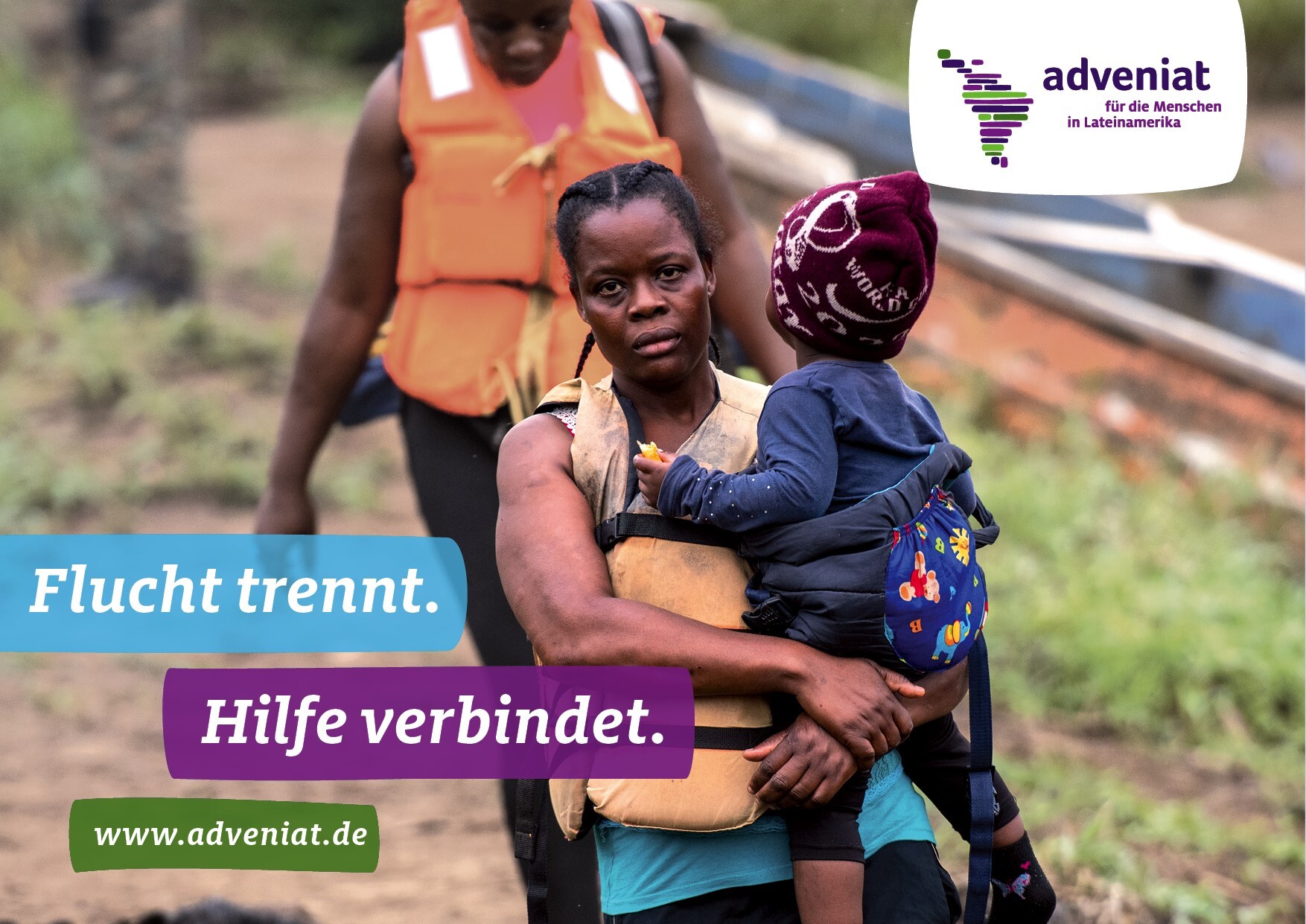 2023-Adveniat Flucht trennt. Hilfe verbindet.