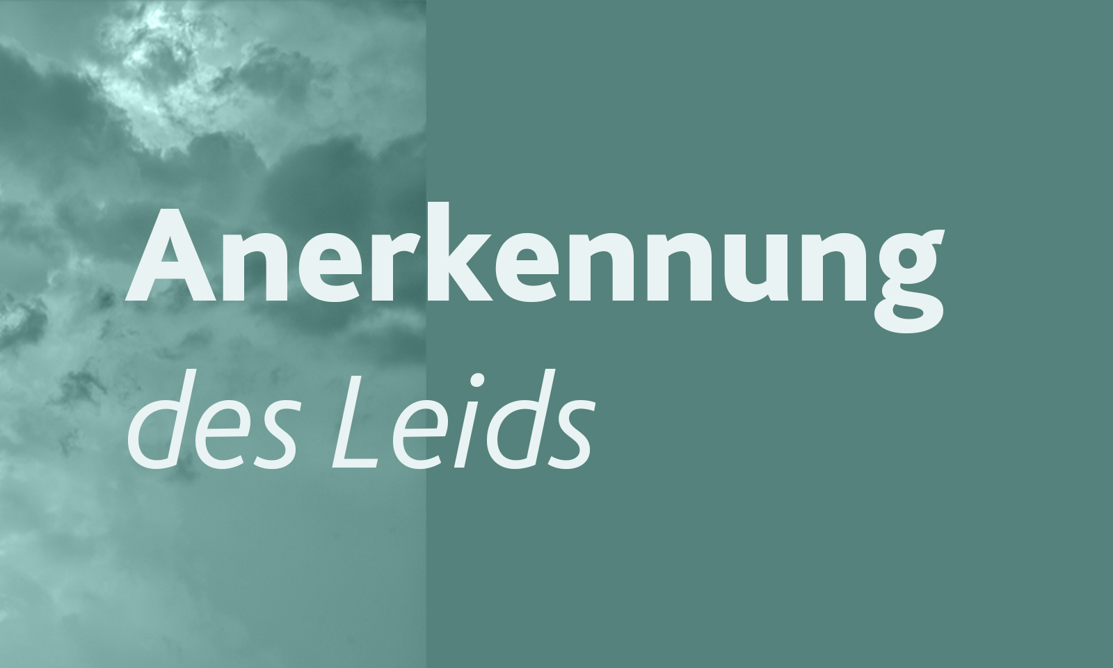 Anerkennung des Leids petrol