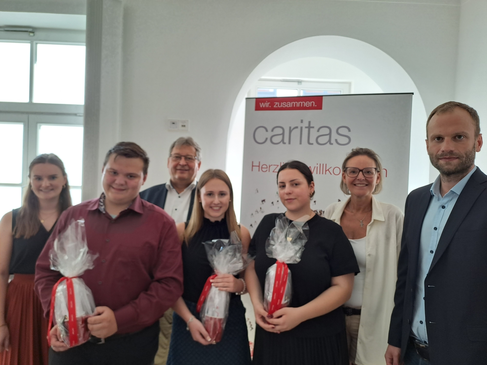 Ausbildungsstart bei der Caritas