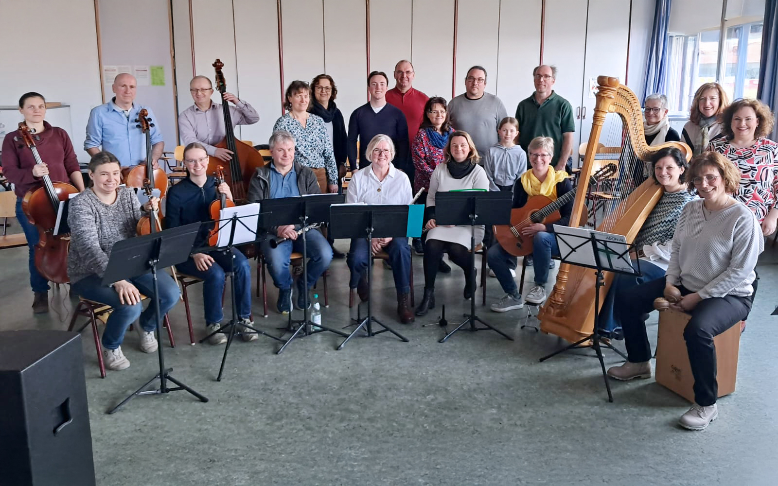 Bild Chorprobe Adoremus bearbeitet