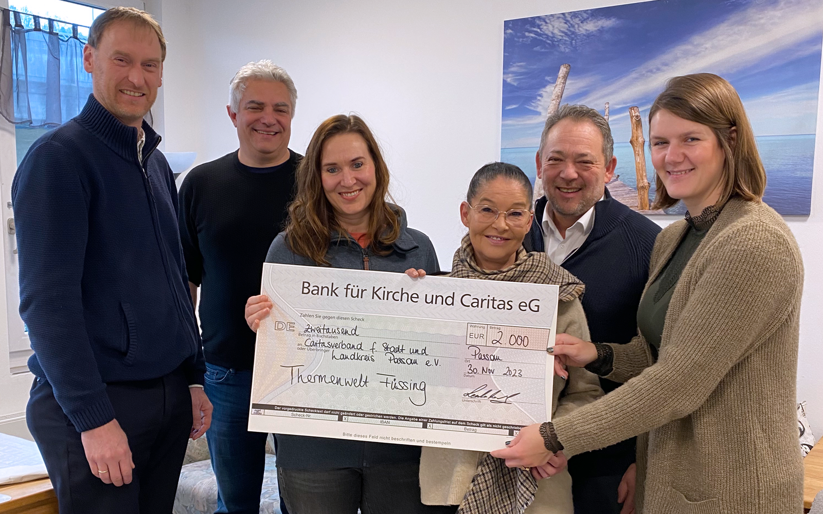 Charity Grillen Spendenuebergabe