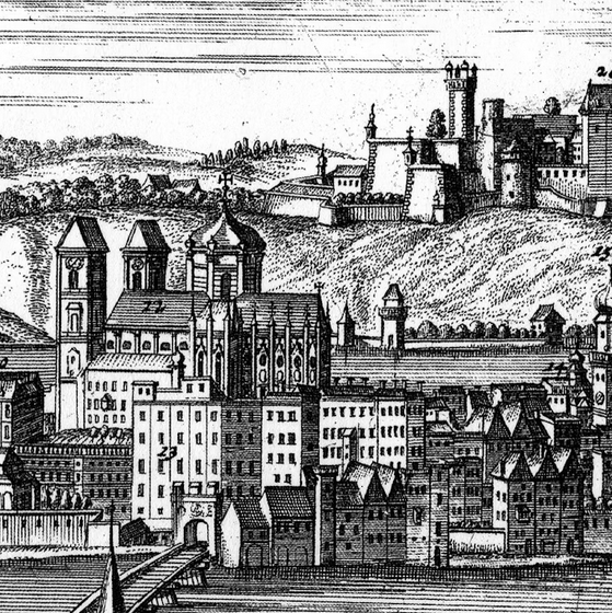 Detail aus einem Kupferstich von F B Werner um 1730