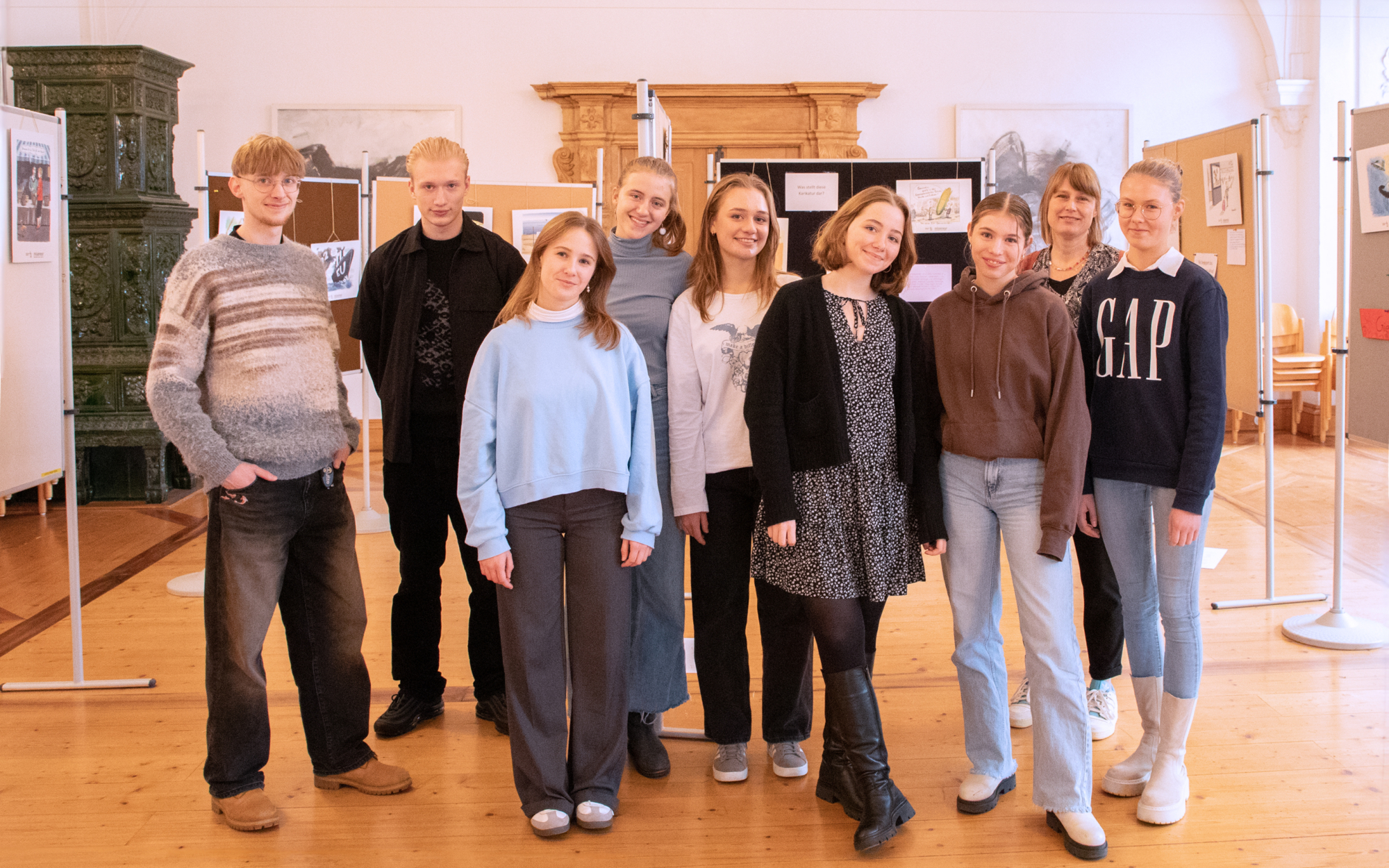Foto Karikaturenausstellung Leo1