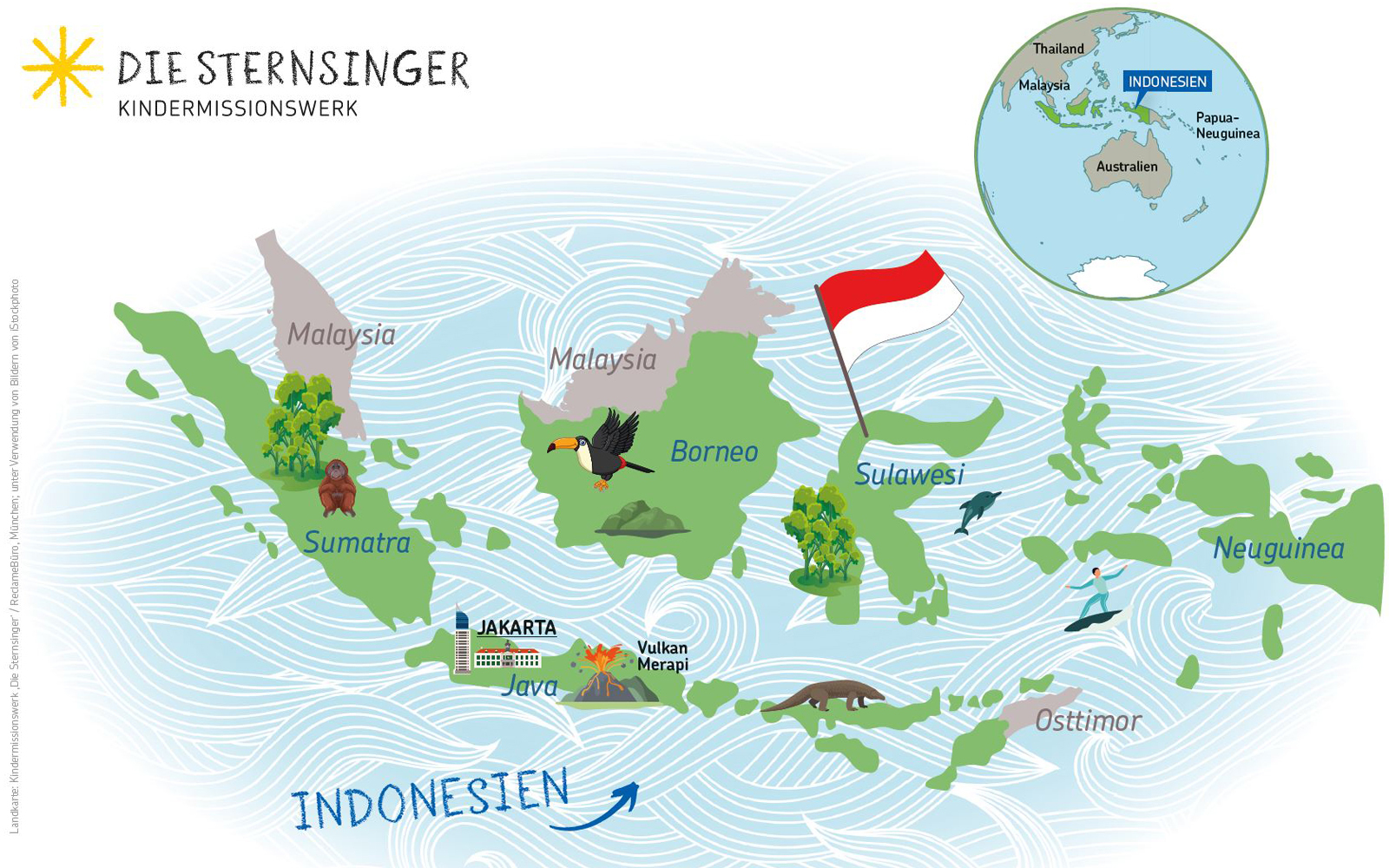 Karte Indonesien Kindermissionswerk