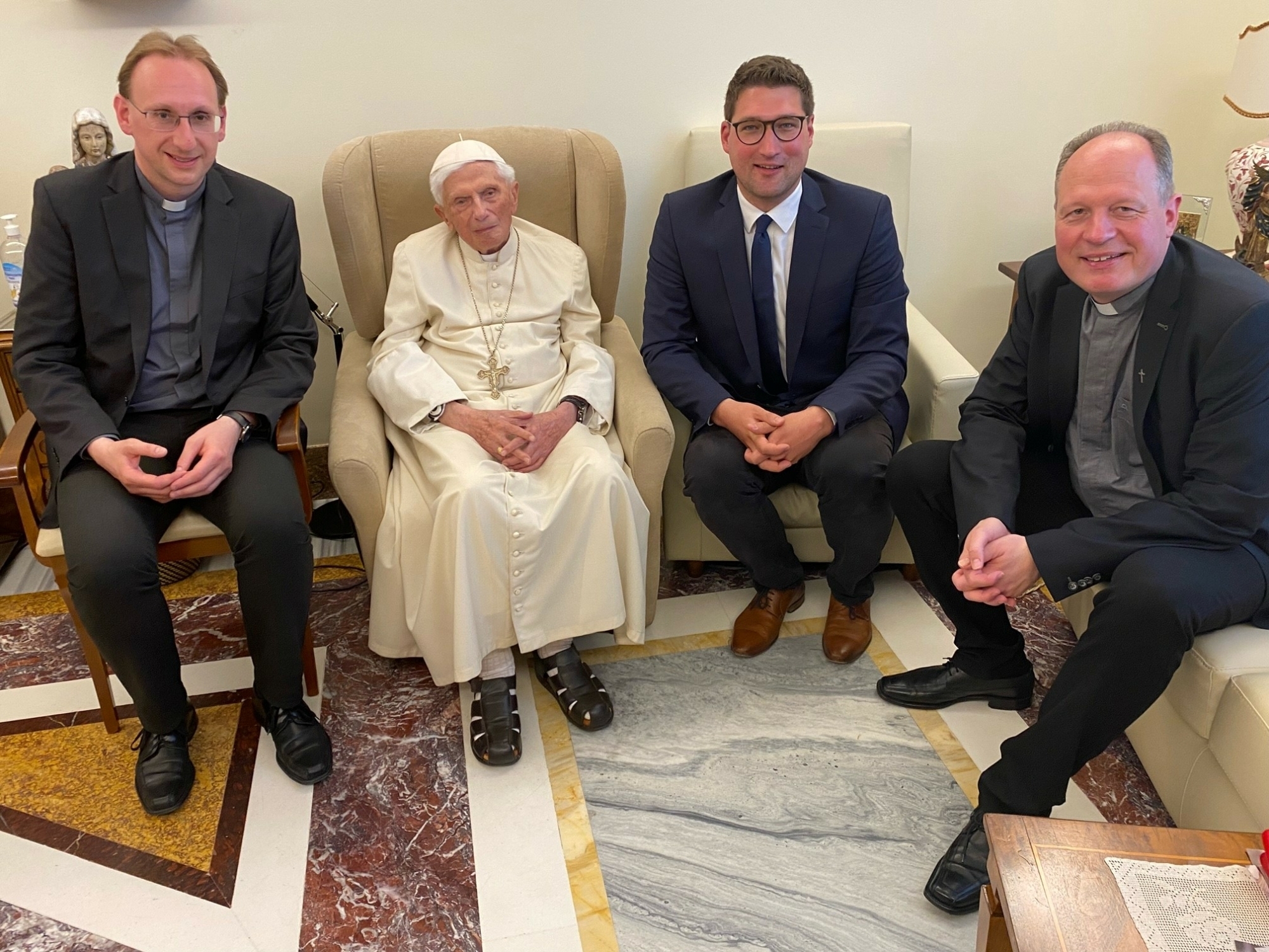 Marktler zu Besuch beim Papst