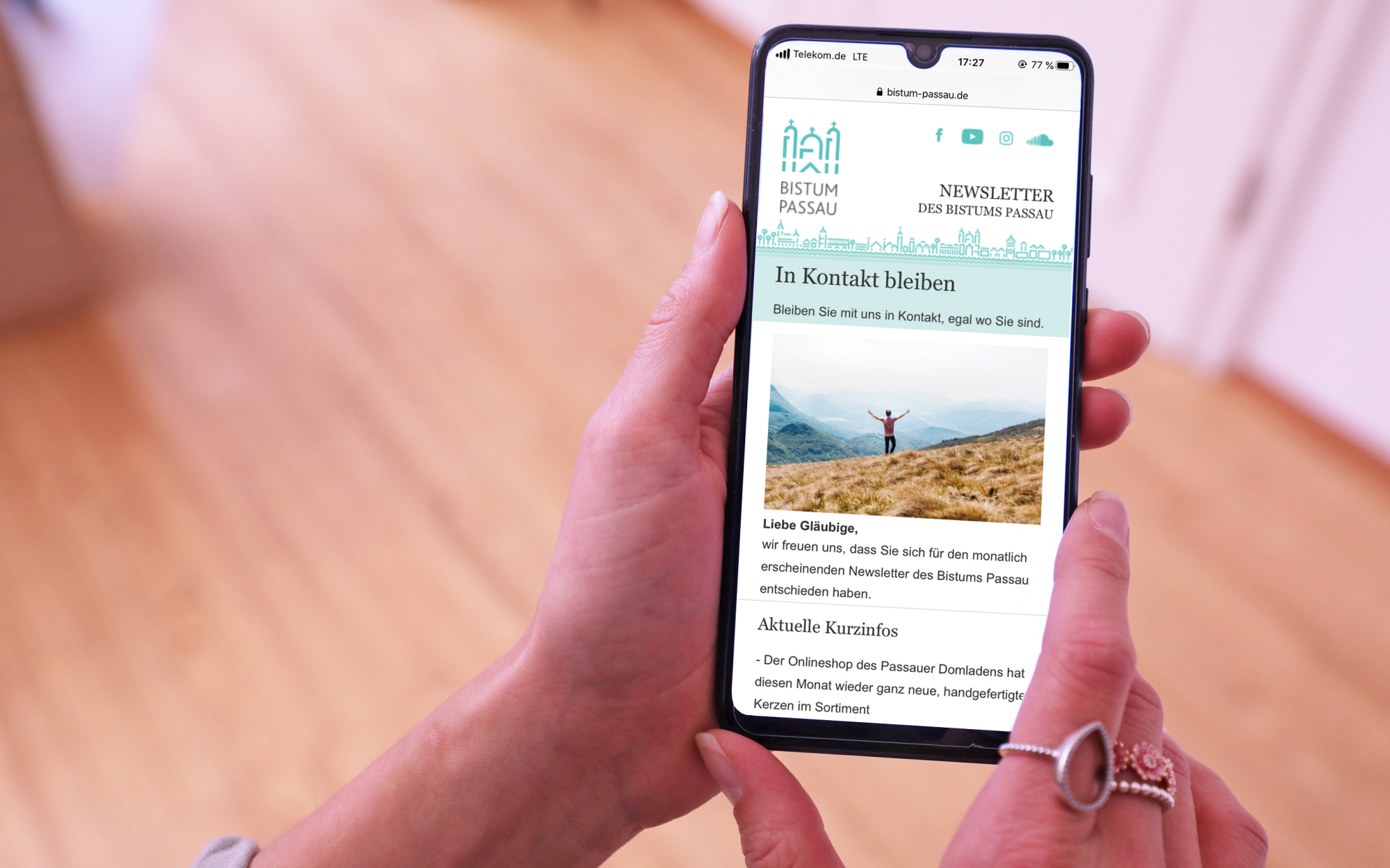 Newsletter Smartphone