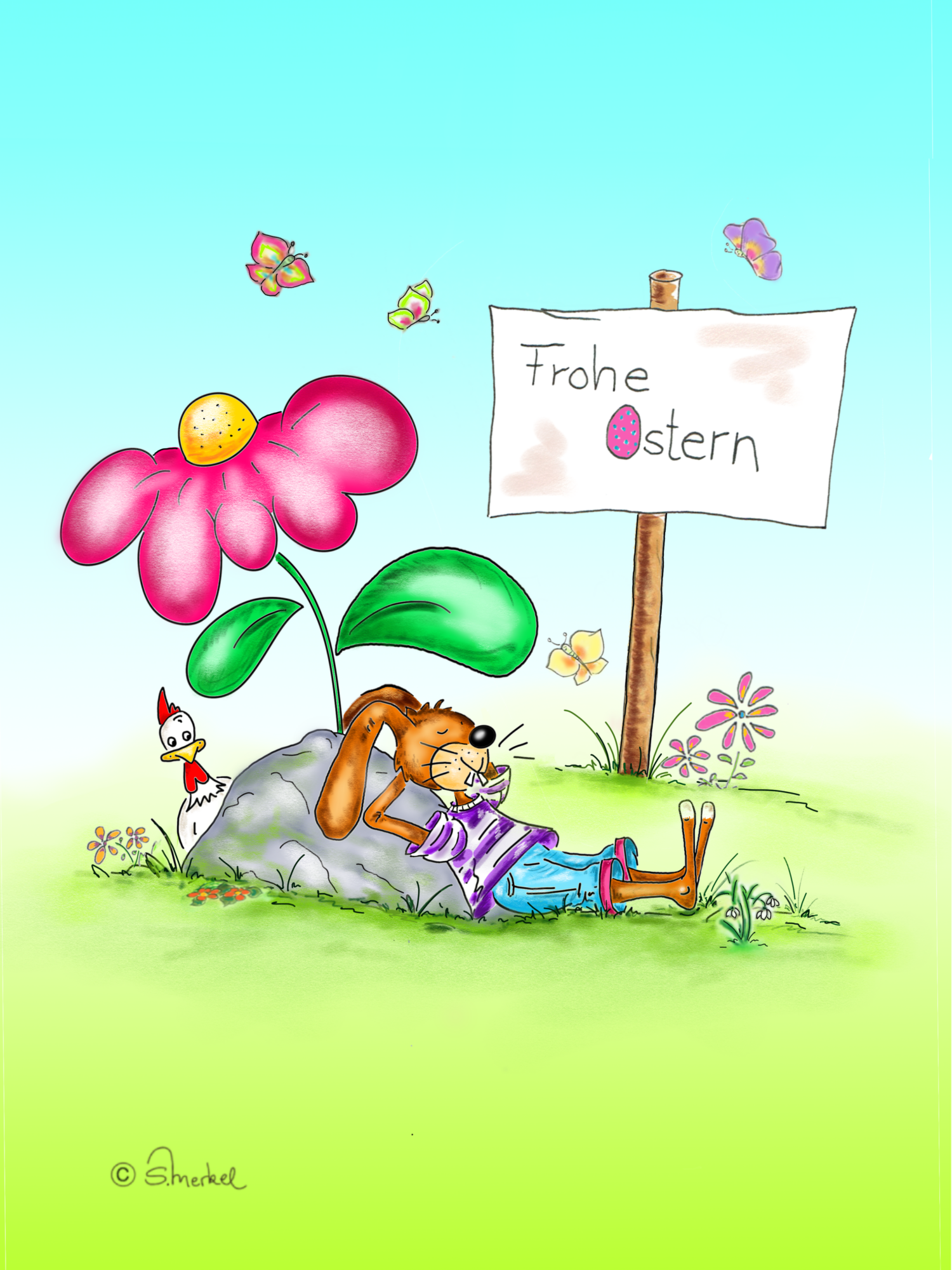 Osterhase schlaeft B f Galerie