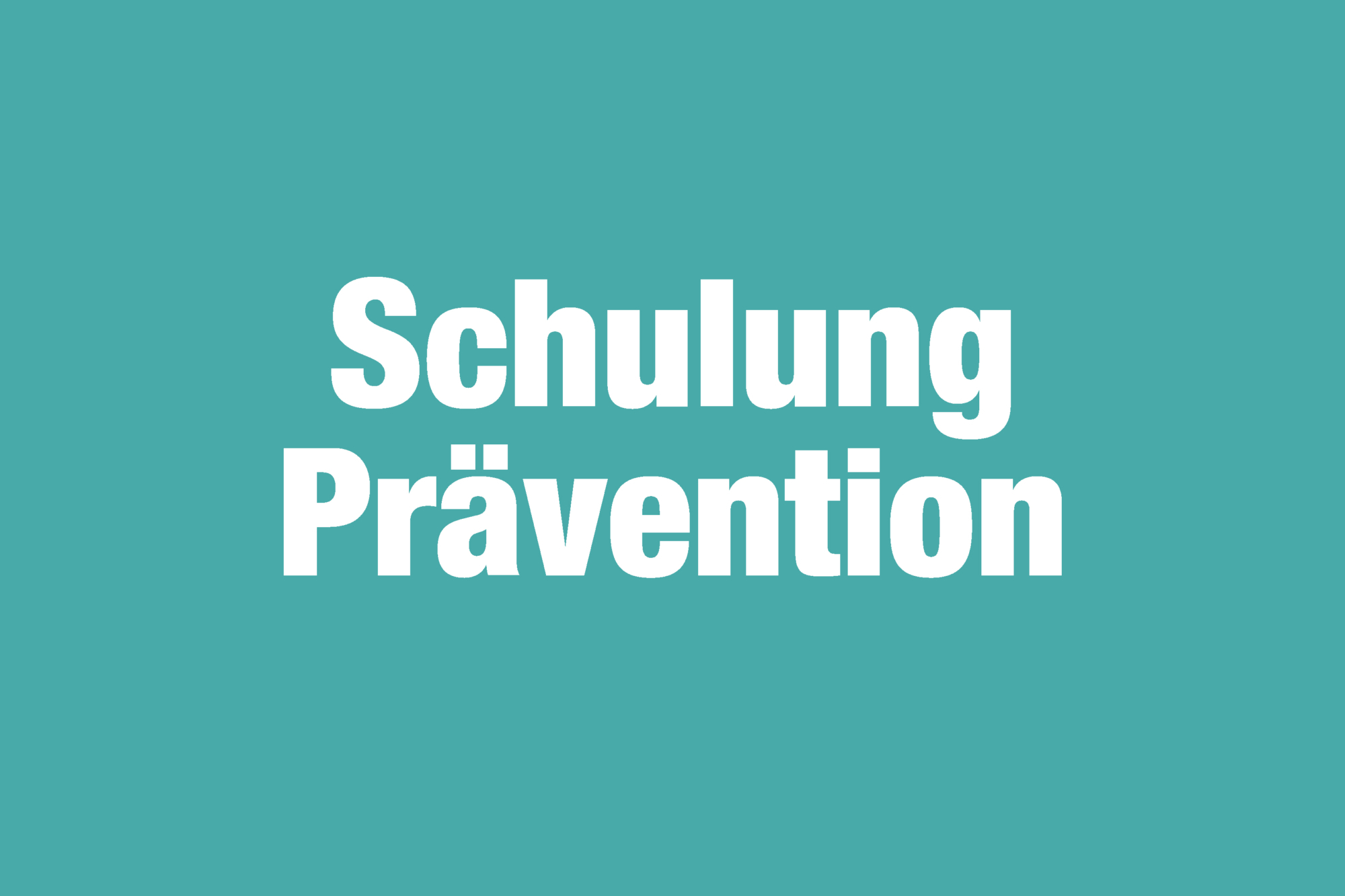 Praeventionsschulung