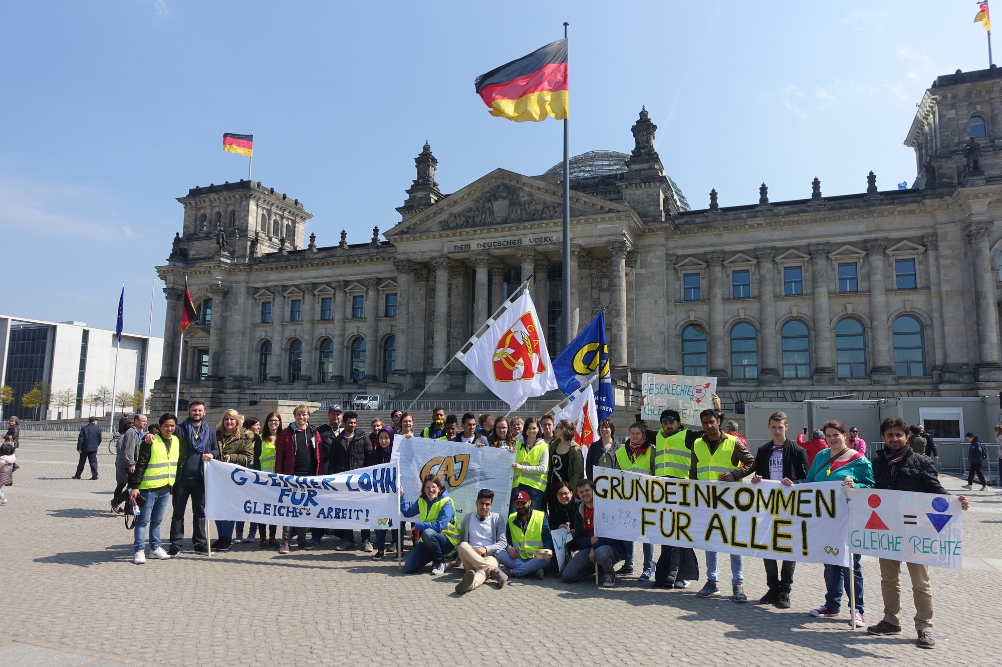 CAJ vor dem Bundestag