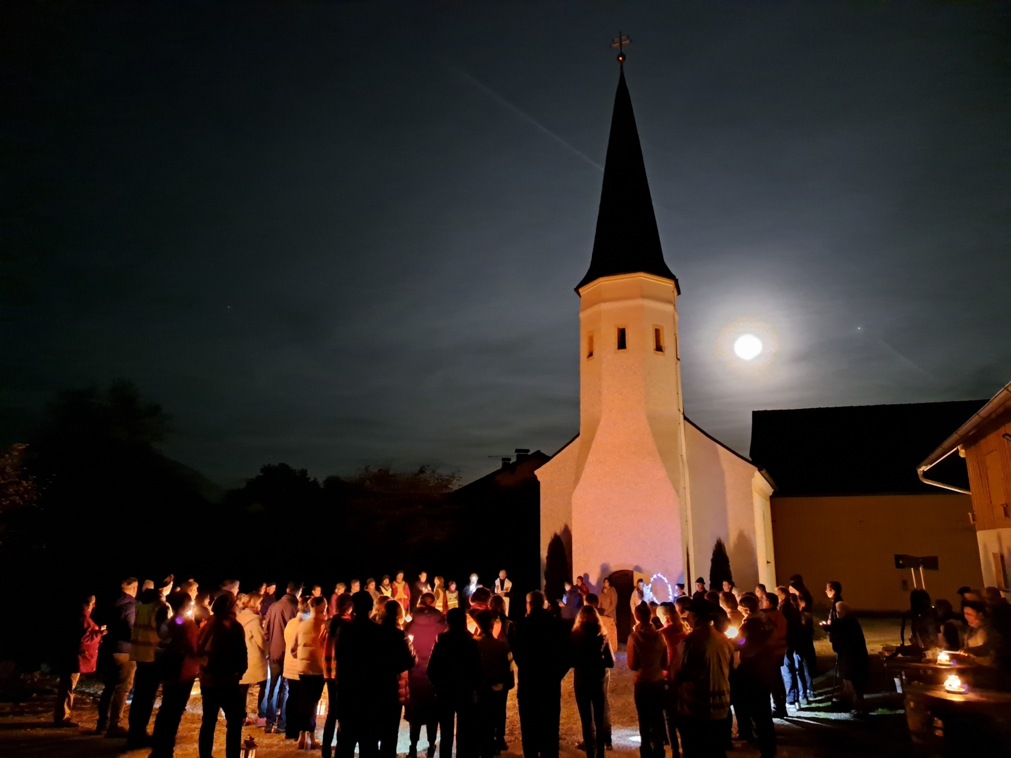2023 10 29 Oktober Abschlussrosenkranz Lichterprozession Adldorf Wannersdorf 126