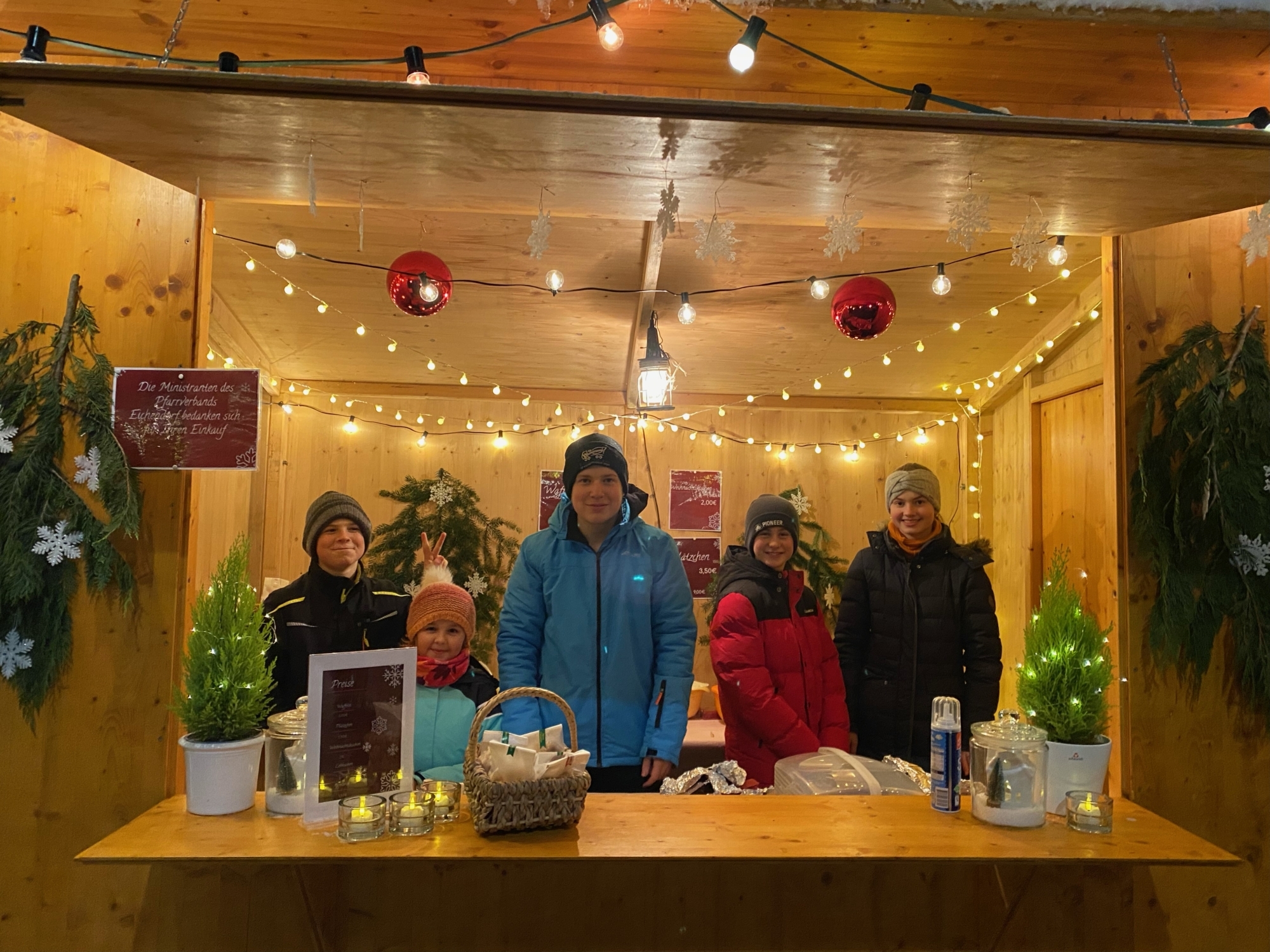 202312xx Christkindlmarkt Eichendorf Ministranten Aktion Magdalena Brunner 4