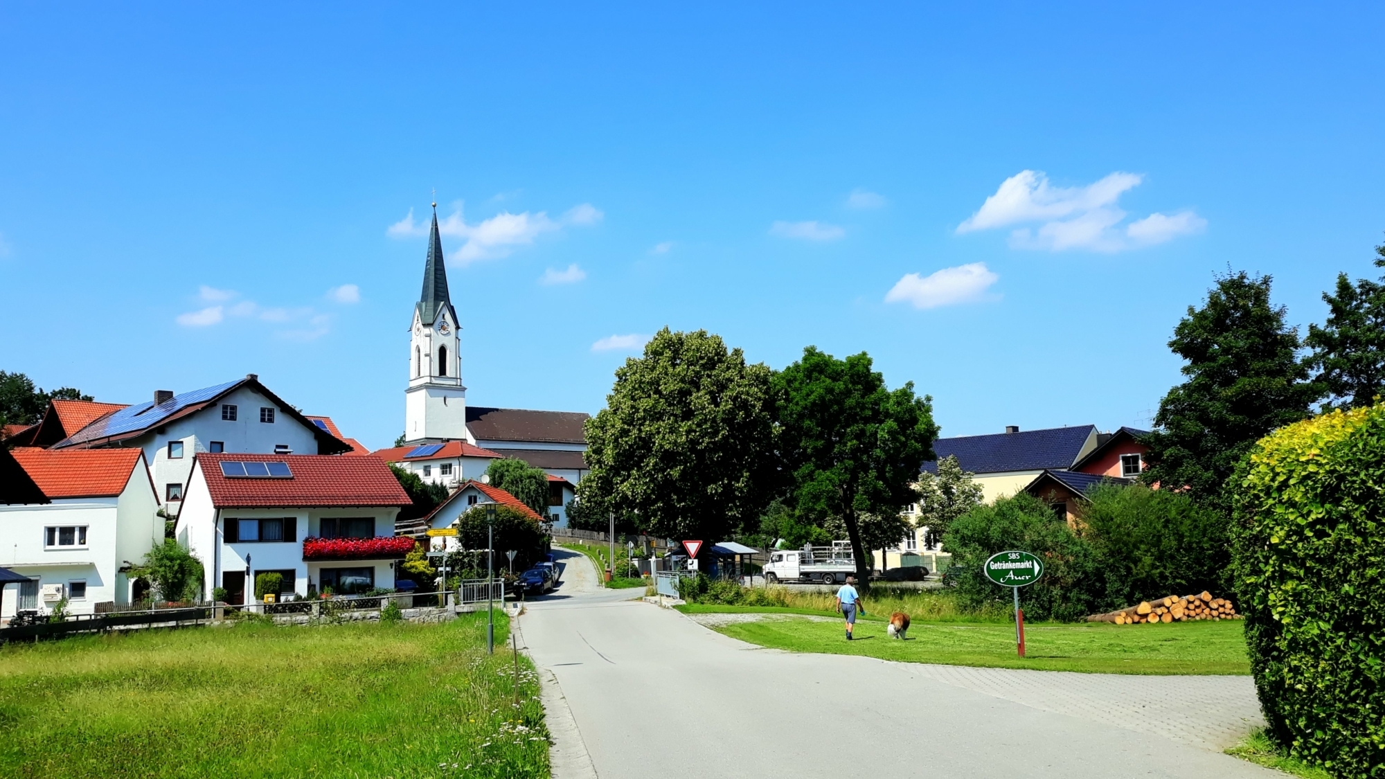 AH Kirche Asenham Dorf quer Hans Heindl