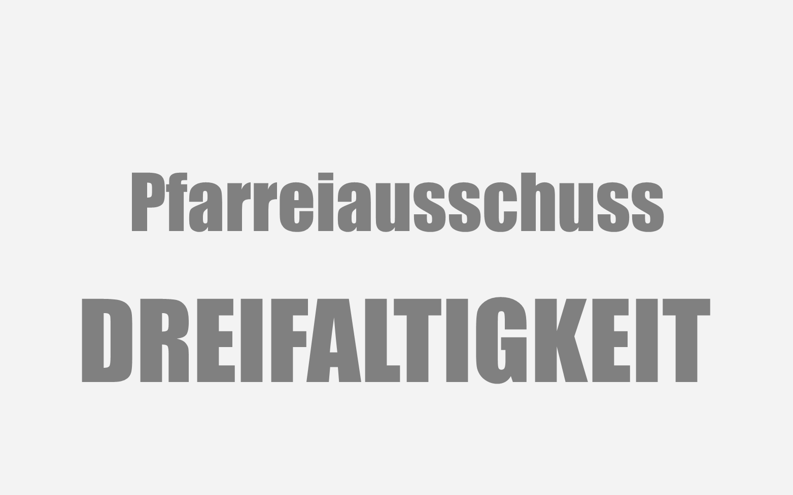 Dreifaltigkeit Pfarreiausschuss Symbolbild