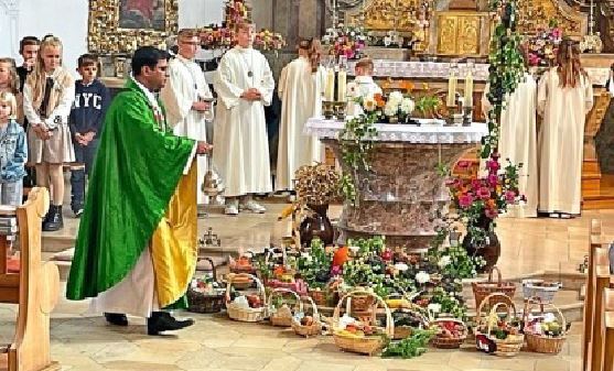 Erntedank Festgottesdienst Sijil Muttikkal