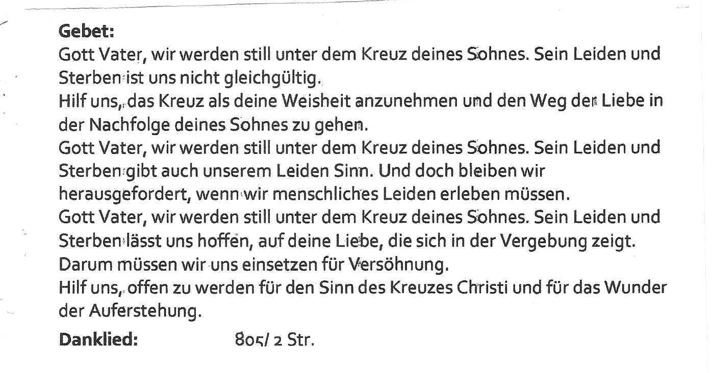Gemeinsames Gebet