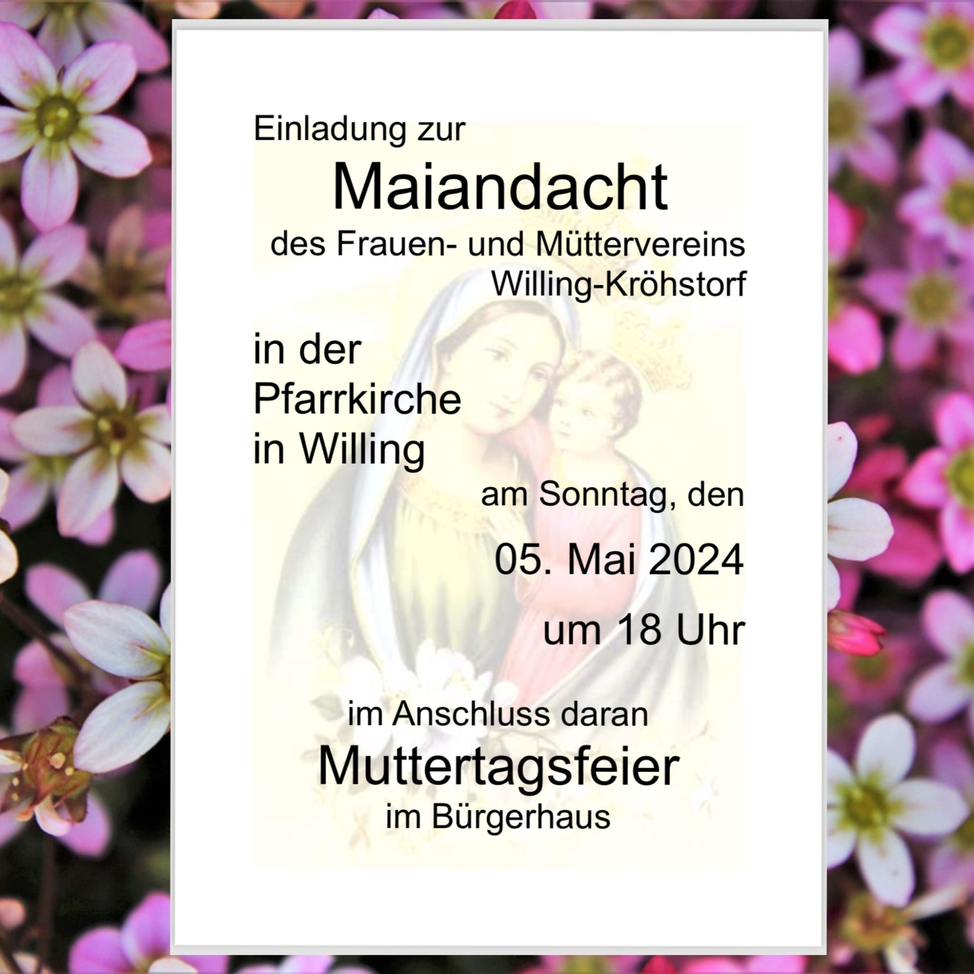 Muetterverein Maiandacht