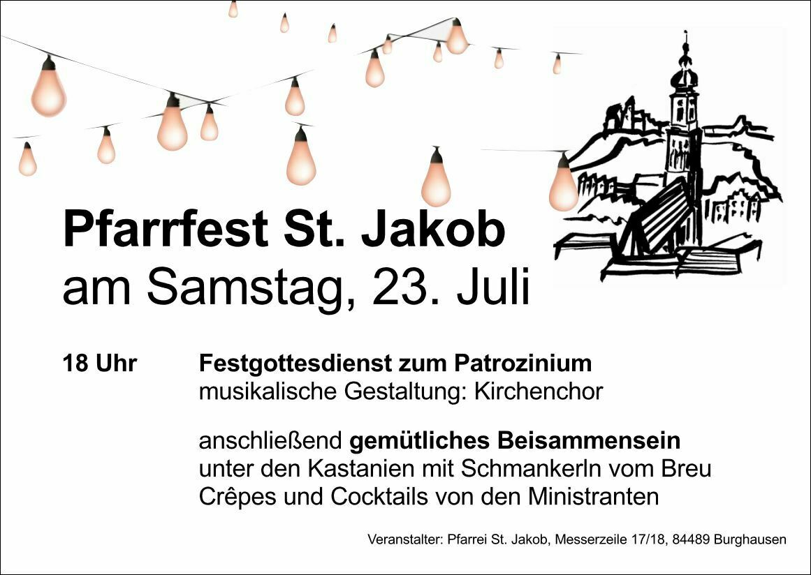 Pfarrfest Einladung 2022