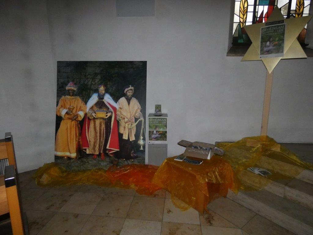 Sternsingerecke in der Kirche
