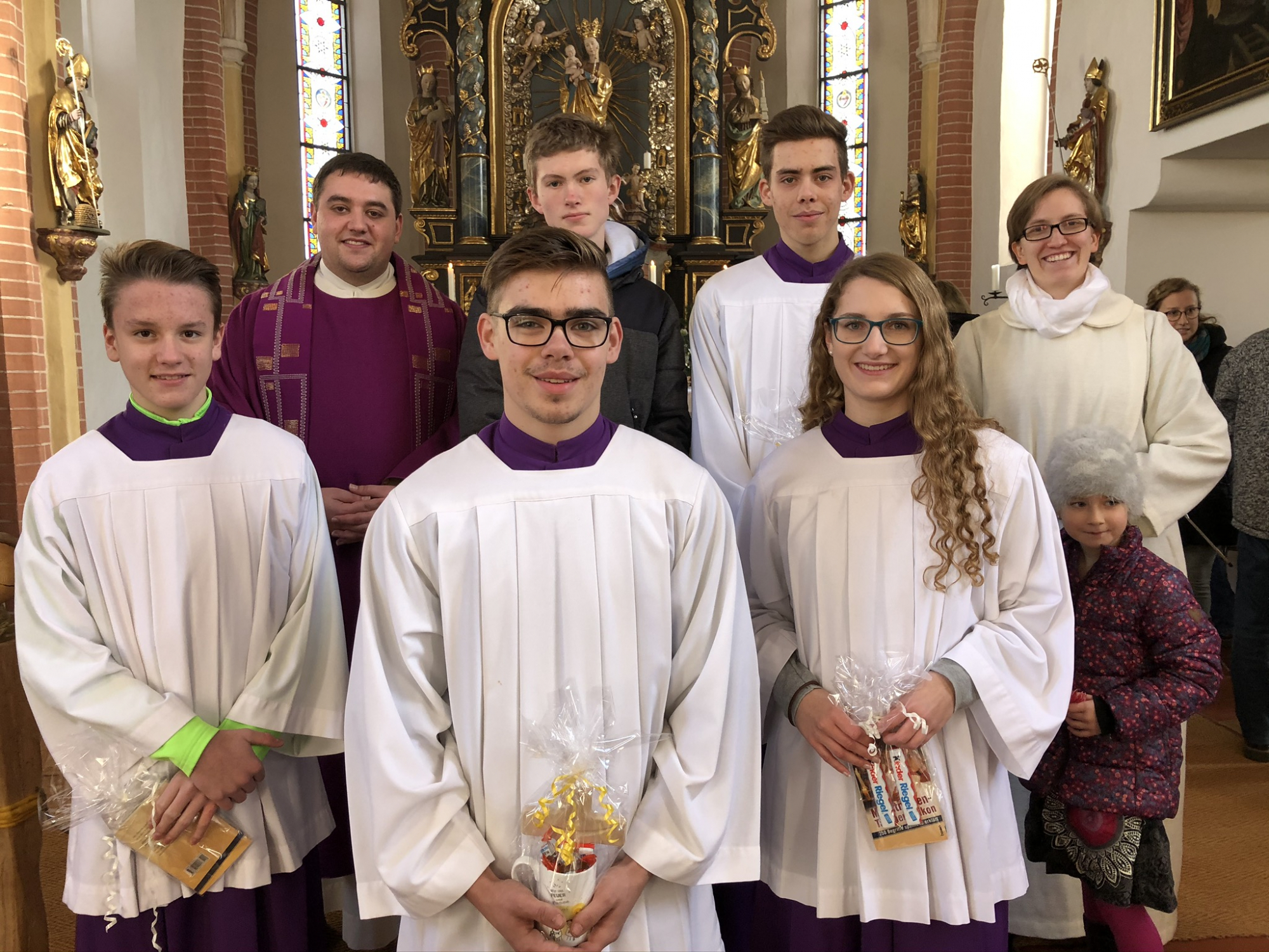 Gruppenfoto der Ministranten