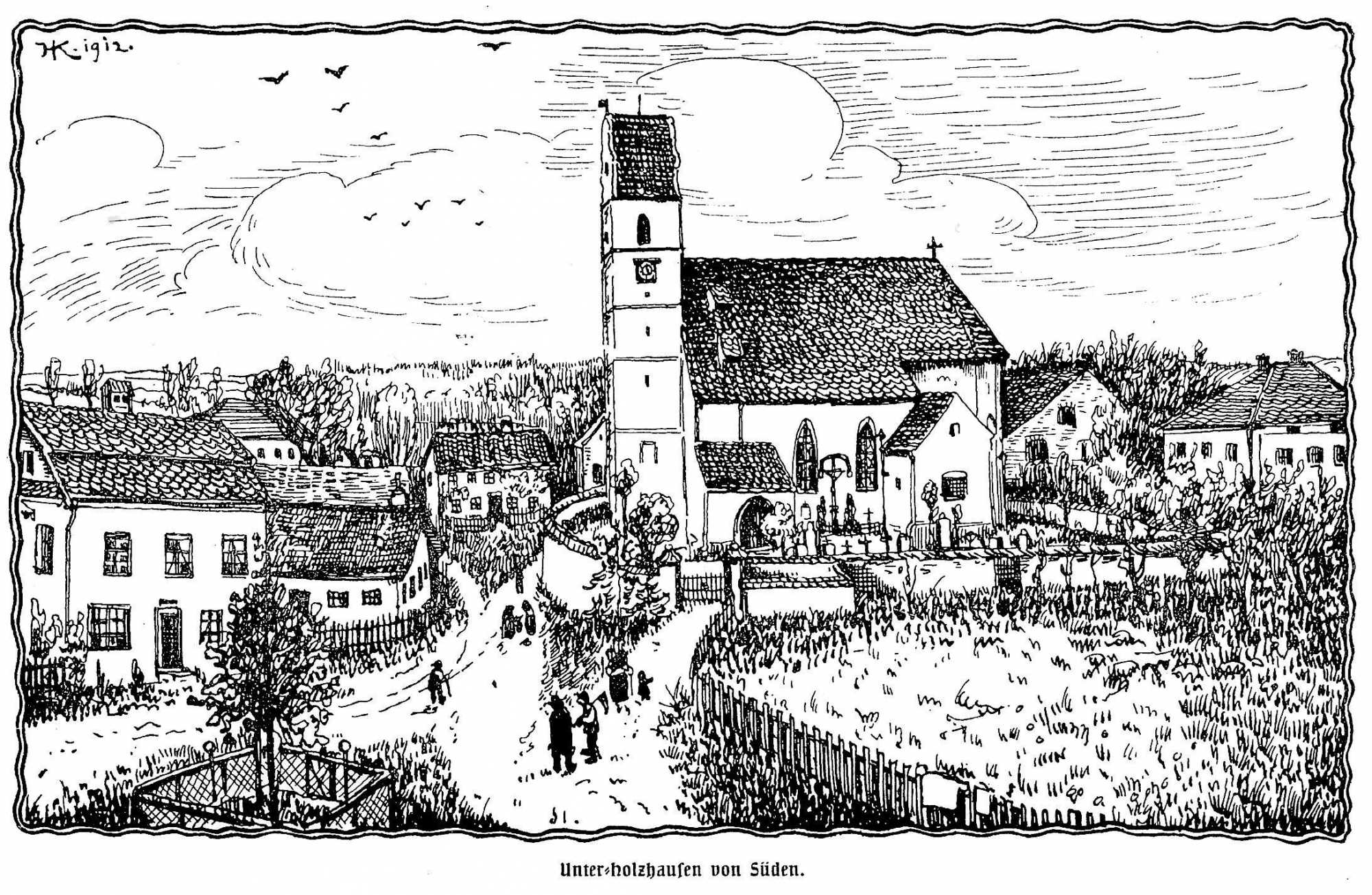 Dorf Unterholzhausen 1912