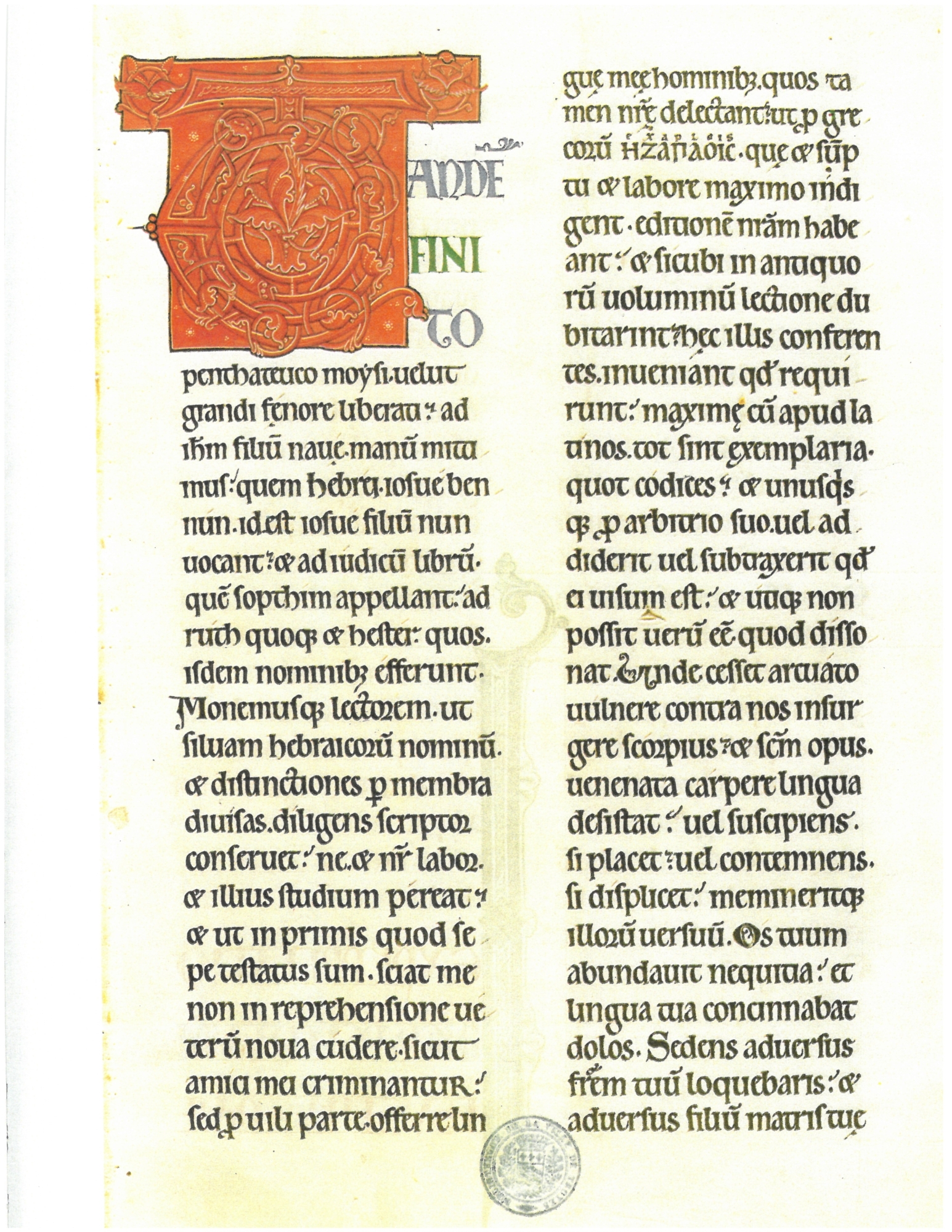 Bibel von Clairvaux 1135 Kirchgessner