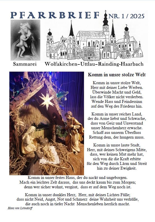 Pfarrbrief Haarbach 2025 1 Titelseite