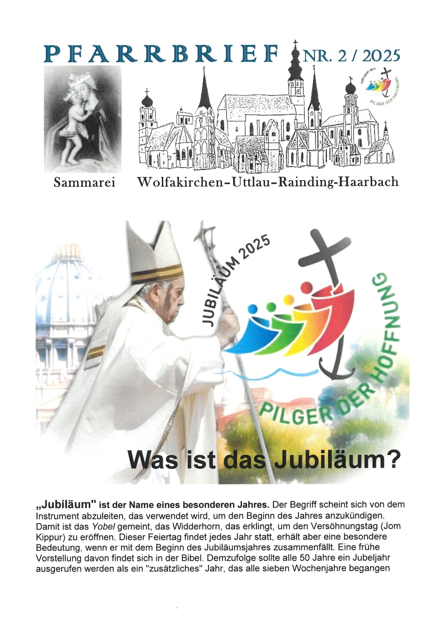 Pfarrbrief Haarbach 2025 2 Titelseite