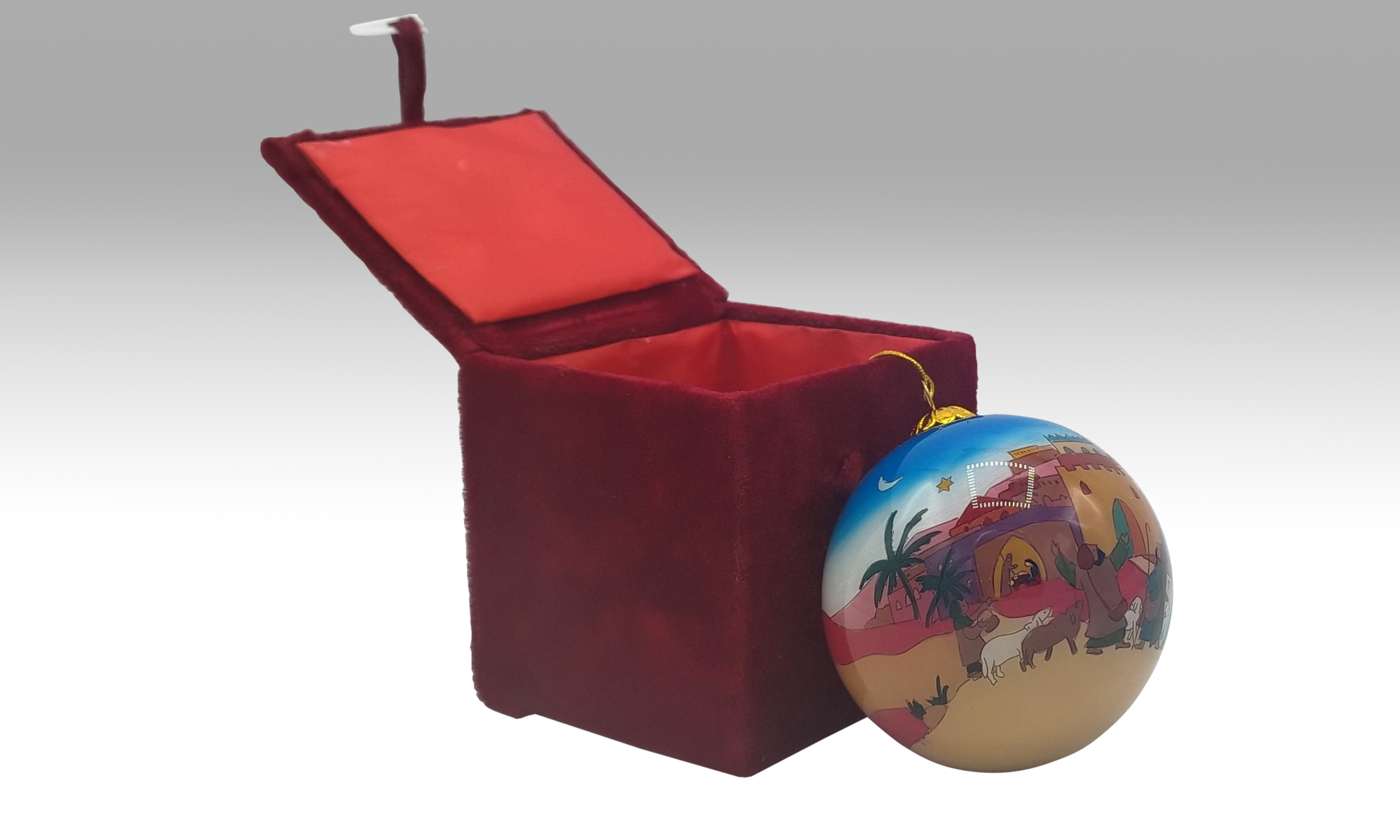 Weihnachtskugel offen 2024